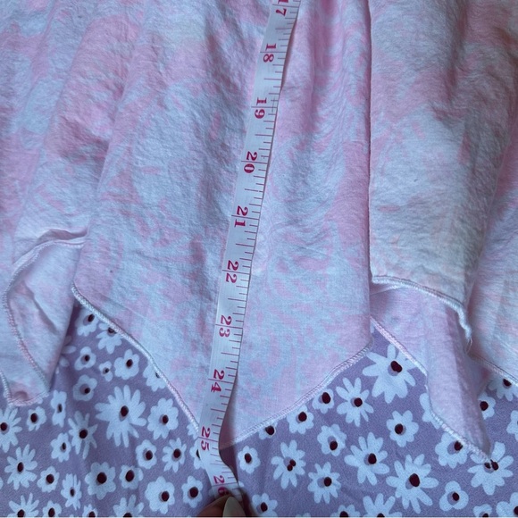 Max Studios Girl Sz 7 Light Pink Bandana Babydoll Dress Asymmetrical Sleeveless - Picture 6 of 9